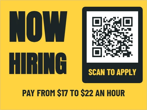 now hiring signs & banners design 1