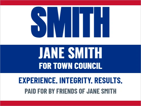 political campaign signs design 1