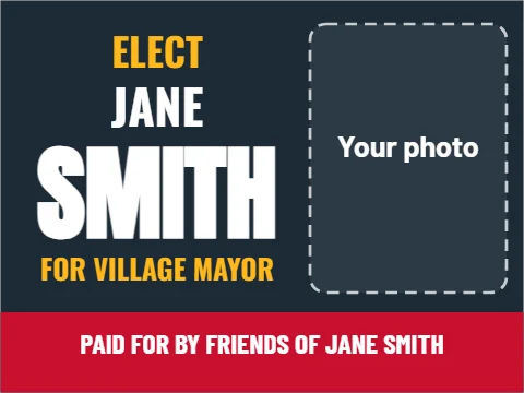 political campaign signs design 3