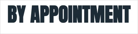 Yard sign template, rider: by appointment, reading "BY APPOINTMENT", in white