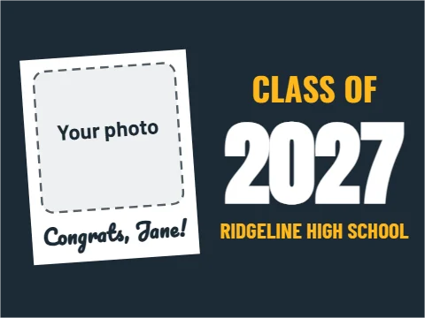 graduation yard signs & banners design 2