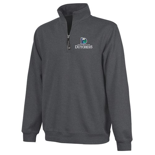 Embroidered Charles River Apparel Crosswind Quarter Zip Sweatshirt - Destination Dutchess